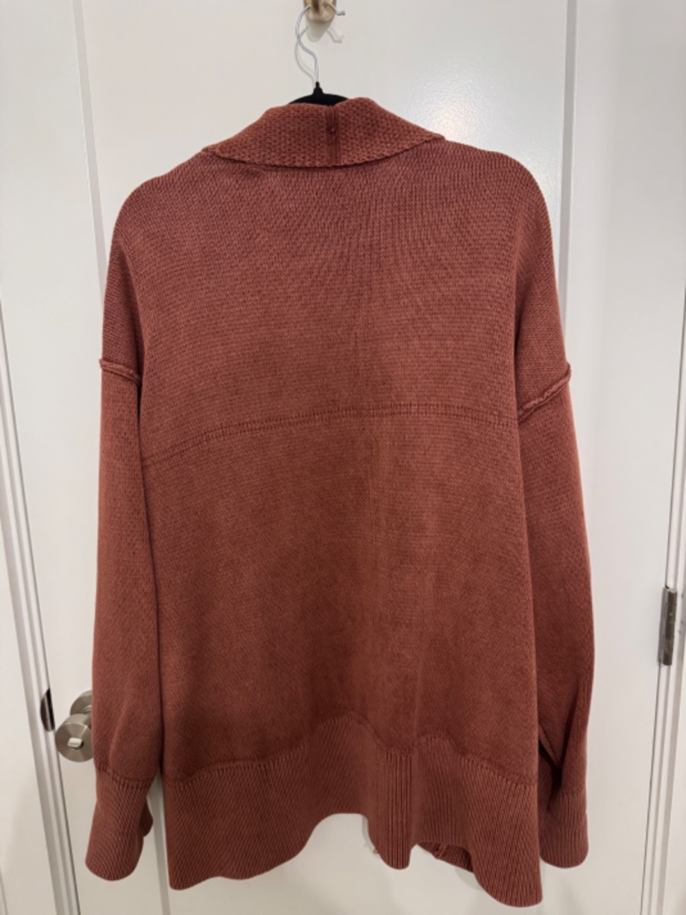 FREE PEOPLE Chamomile Cocoon Cardigan Size M - RUST - Picture 3 of 4